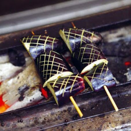 GRILLED JAPANESE EGGPLANT w/LEMNON & SOY